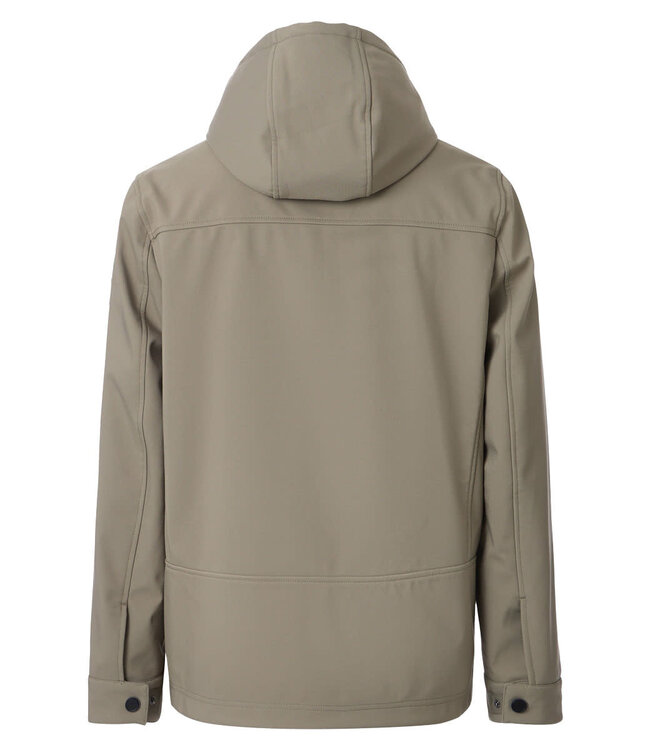 CASA MODA Herren Softshelljacke Grosse Grössen – Abnehmbare Kapuze & Windabweisend