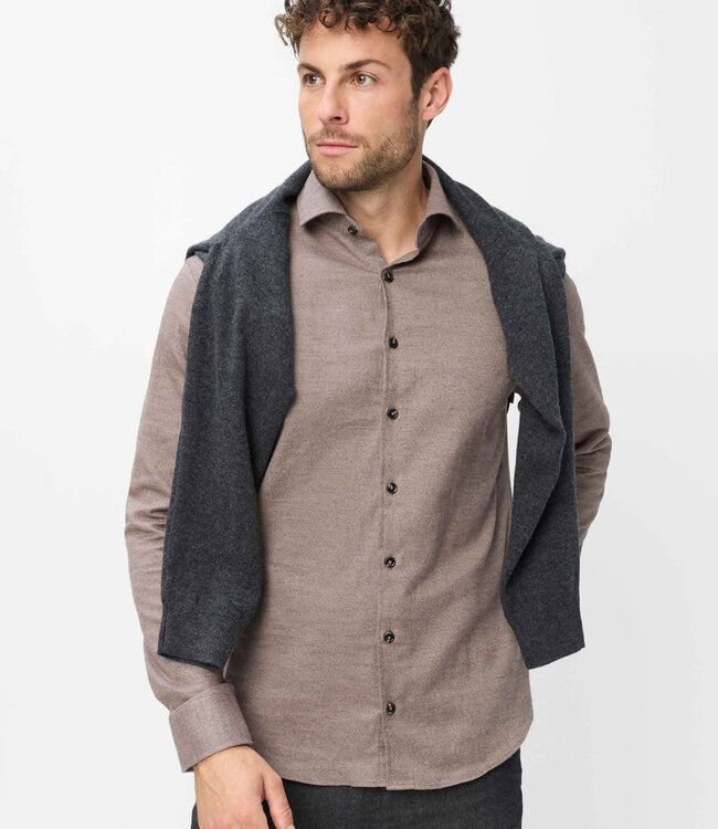 BRAX (BX) Brax Herren Flanellhemd Harold Grosse Grössen – Light Flannel Baumwolle