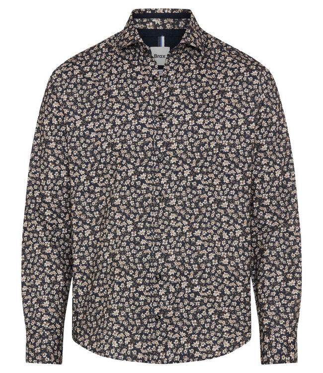 BRAX (BX) Brax Herren Flanellhemd Harold Floral Grosse Grössen – Light Flannel