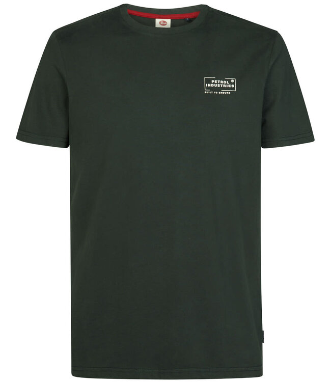 Pionier T-Shirt Dunkelgrün – Built To Endure Logo-Print