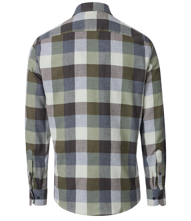 CASA MODA Herren Flanellhemd Kariert Grosse Grössen – Casual Fit