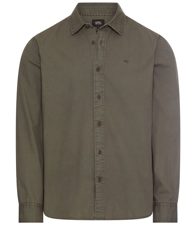 CASA MODA Herren Hemd Olive – Regular Fit Baumwolle