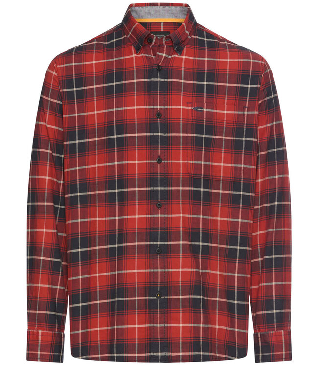 CAMEL ACTIVE Herren Karohemd Rot Grosse Grössen – Stretch Baumwolle