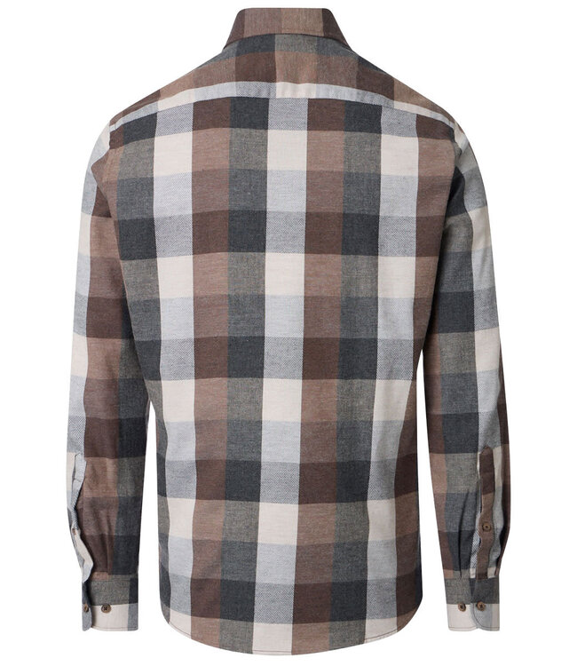 CASA MODA Herren Flanellhemd Kariert Grosse Grössen – 100% Baumwolle Casual Fit