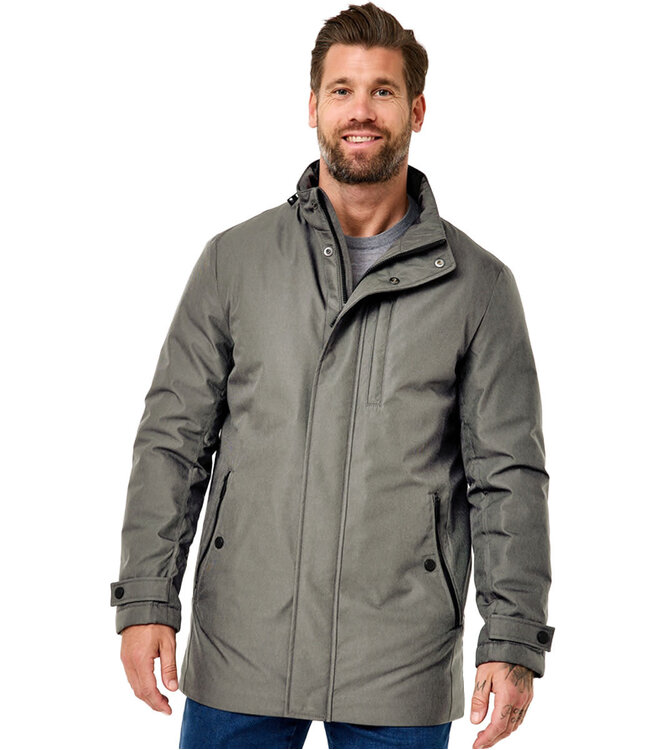 Redpoint Herren Langjacke Melange-Optik – Wetterfest
