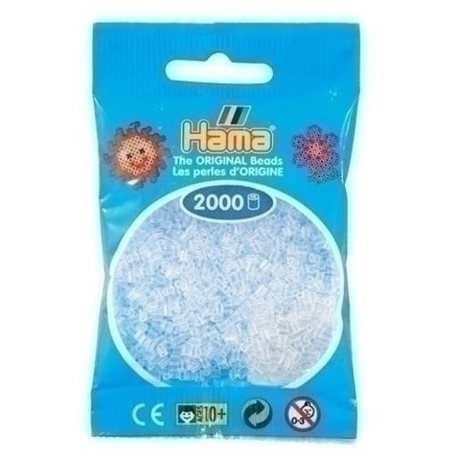 Hama Hama mini strijkkralen doorzichtig 0019 Hama Hama mini strijkkralen doorzichtig 0019