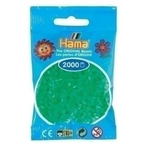 Hama Hama mini strijkkralen groen neon 0037 Hama Hama mini strijkkralen groen neon 0037