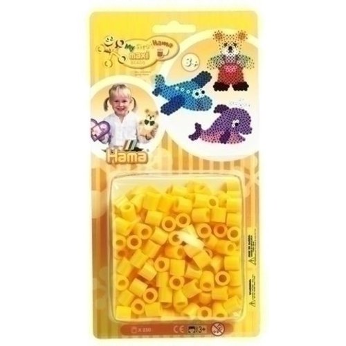 Hama Hama maxi strijkkralen geel 250 stuks 8603 Hama Hama maxi strijkkralen geel 250 stuks 8603