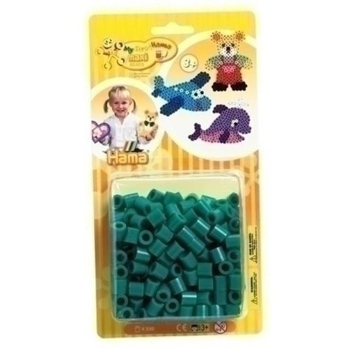 Hama Hama maxi strijkkralen groen 250 stuks 8610 Hama Hama maxi strijkkralen groen 250 stuks 8610