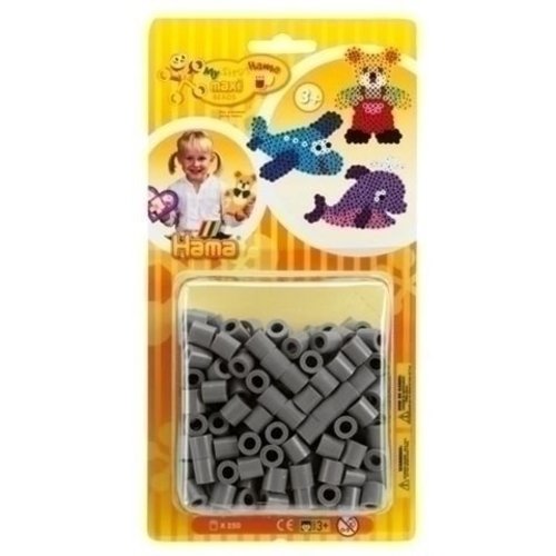 Hama Hama Maxi Strijkkralen Grijs 250 Stuks 8617 Hama Hama Maxi Strijkkralen Grijs 250 Stuks 8617