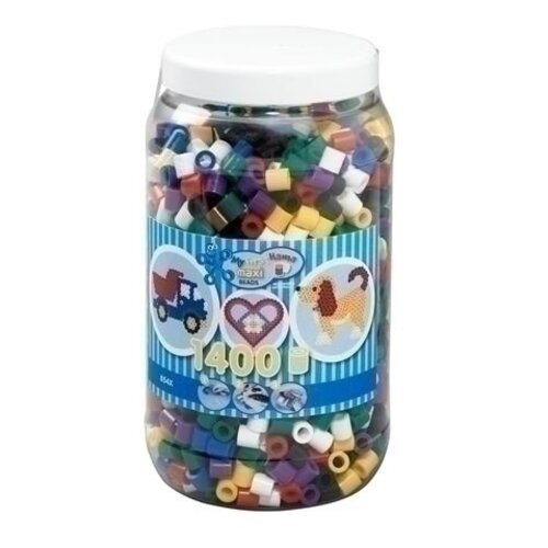 Hama Maxi strijkkralen pot 1400 st basiskleuren 8540 Hama Maxi strijkkralen pot 1400 st basiskleuren 8540