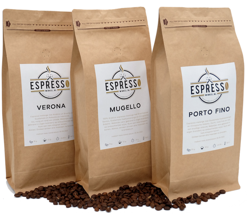 Proefpakket #3 Verona – Mugello – Porto Fino (3x 1kg)