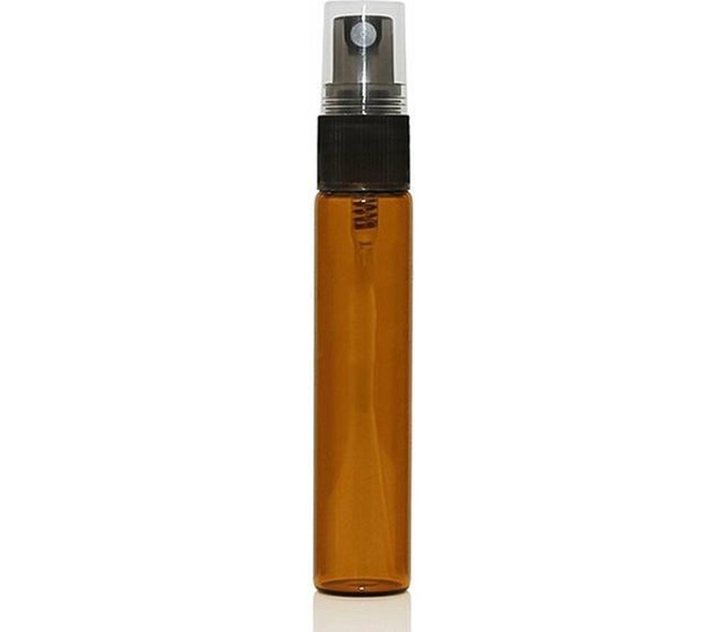 Glazen Sprayfles 10ml, bruin, , Navulbaar tbv RDT