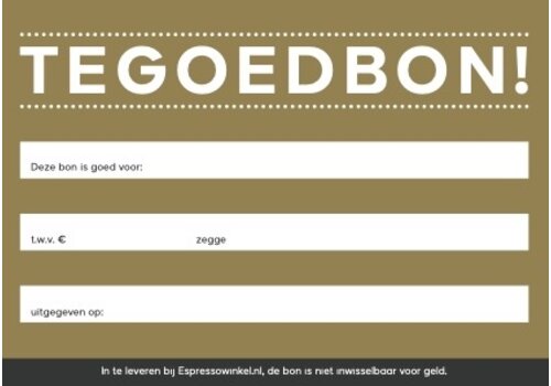 Cadeaubon Workshop Koffie-proeverij