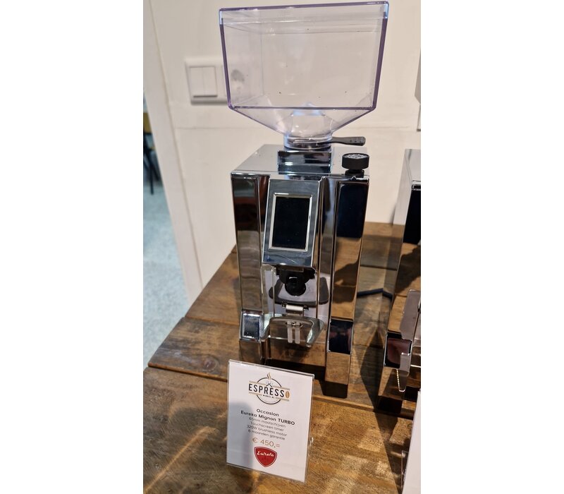 Occasion Eureka Mignon Turbo - transparante hopper