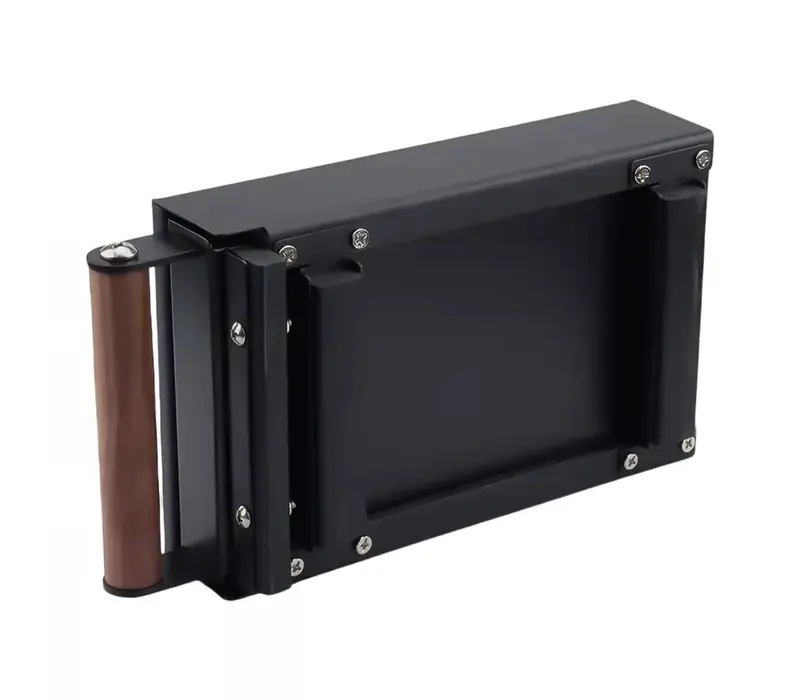 AVX zwarte uitkloplade met houten handvat