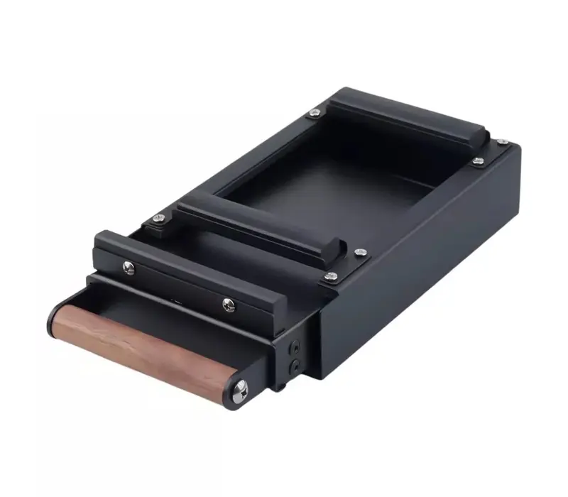 AVX zwarte uitkloplade met houten handvat