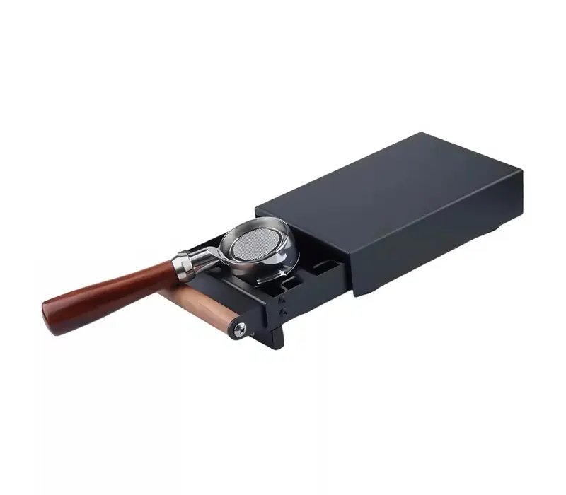 AVX zwarte uitkloplade met houten handvat