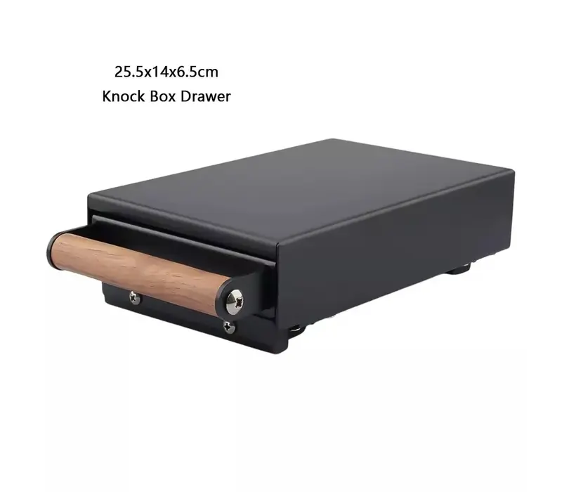 AVX zwarte uitkloplade met houten handvat