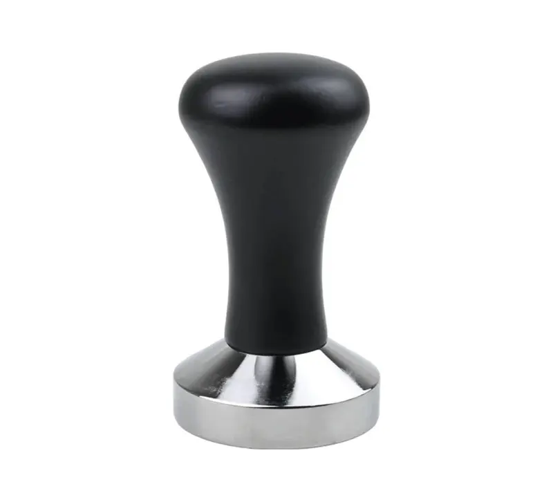 AVX RVS tamper 58,5 mm zwart handvat