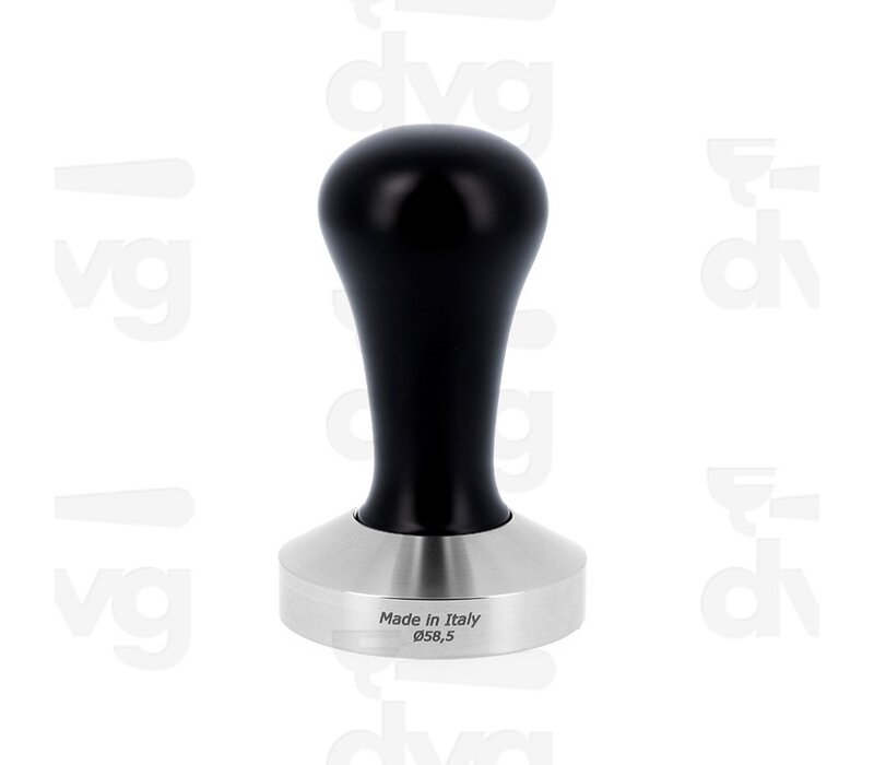 DVG RVS tamper 58,5 mm zwart handvat