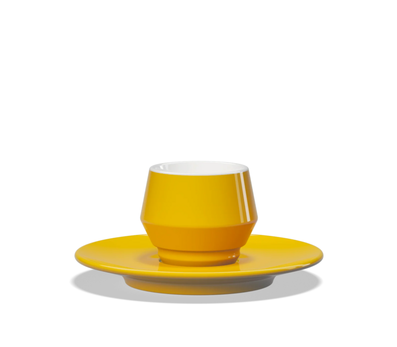 Clubhouse Maniko Espresso 70ml dubbelwandig Geel