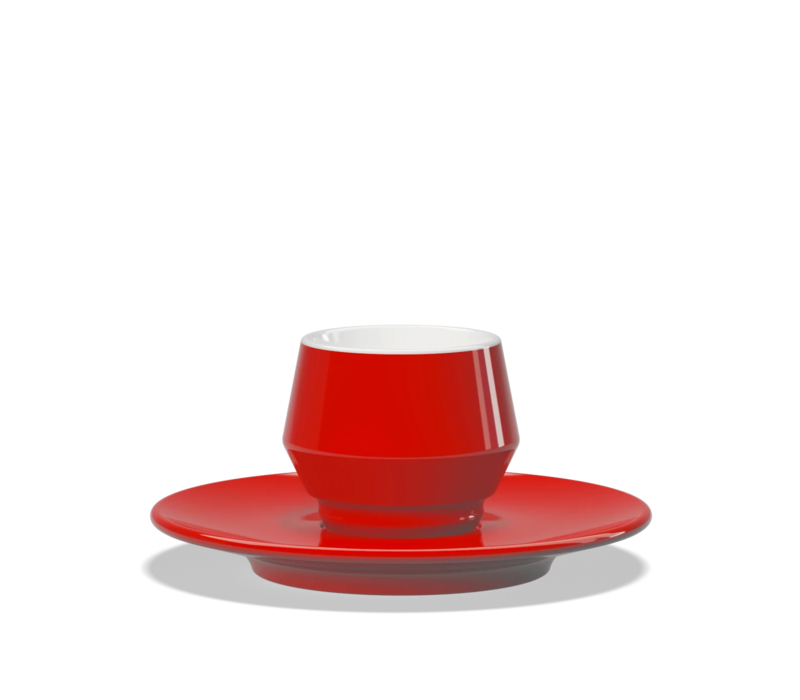 Clubhouse Maniko Espresso 70ml dubbelwandig Rood