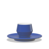 Clubhouse Clubhouse Maniko Espresso 70ml dubbelwandig Blauw