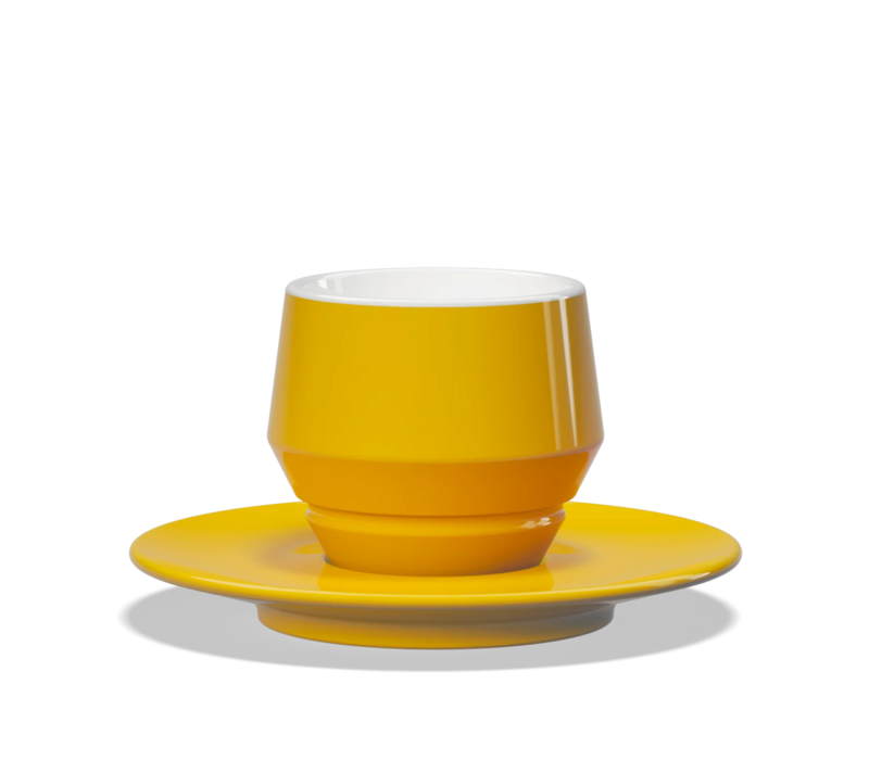 Clubhouse Maniko Cappuccino 205ml dubbelwandig Geel