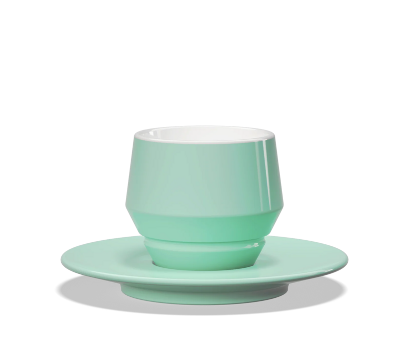 Clubhouse Maniko Cappuccino 205ml dubbelwandig Mint Blauw