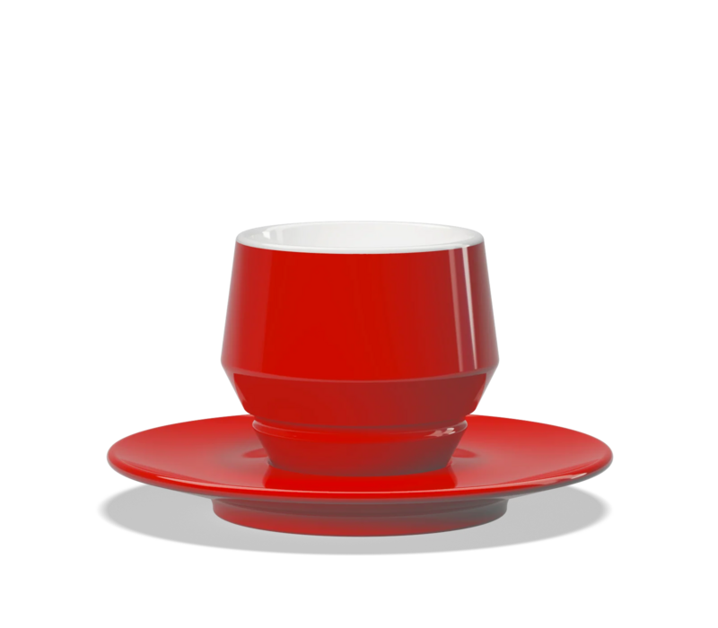 Clubhouse Maniko Cappuccino 205ml dubbelwandig Rood