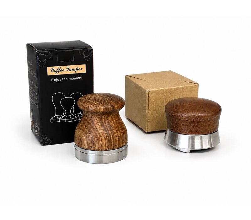 AVX Walnoot Tamper & Distributor Set – 58,5 mm
