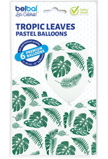 Belbal latex ballon tropic leaves 6 stuks