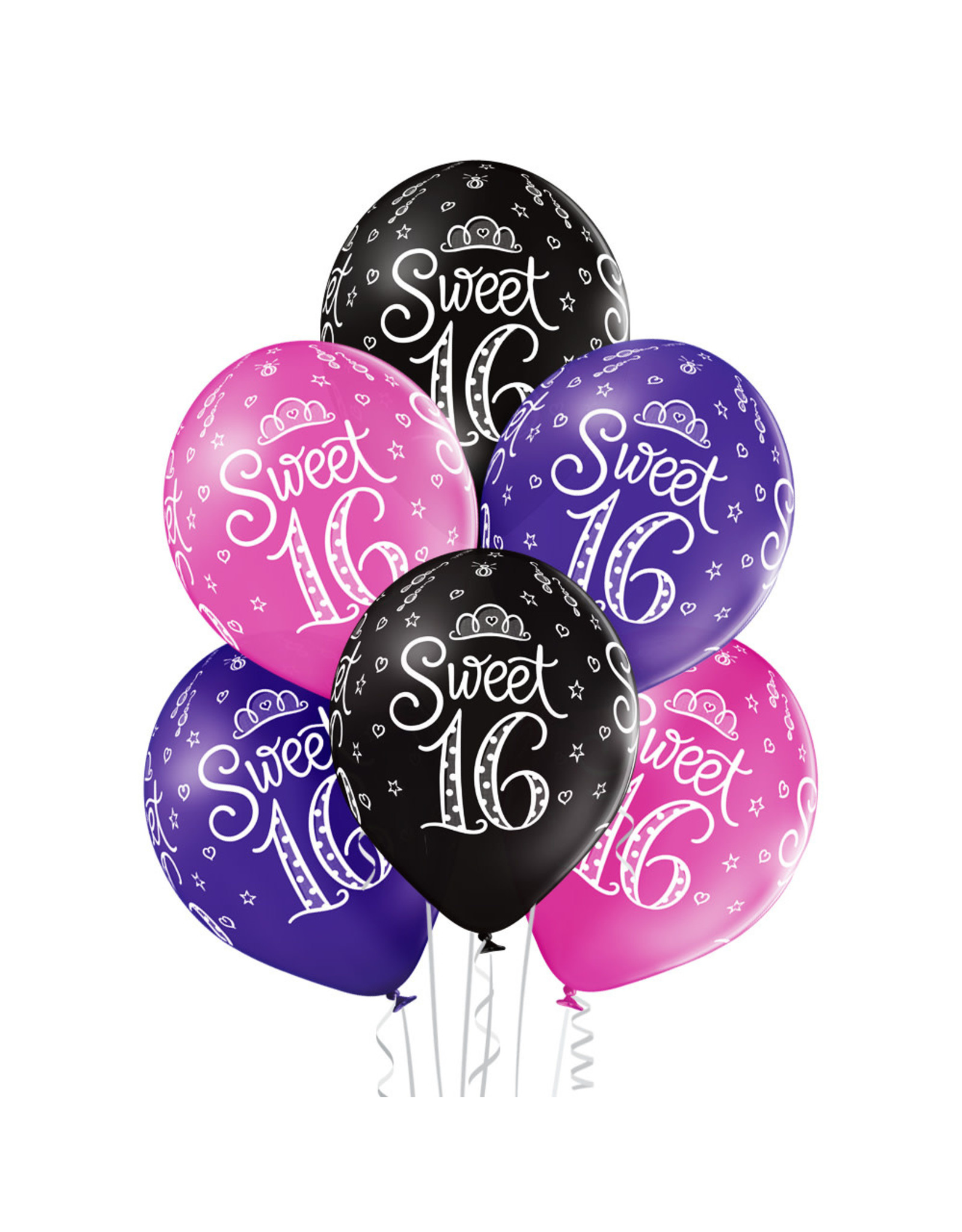 Belbal latex ballon sweet 16 6 stuks