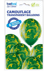 Belbal latex ballon camouflage 6 stuks