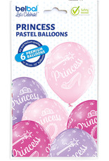 Belbal latex ballon princess 6 stuks