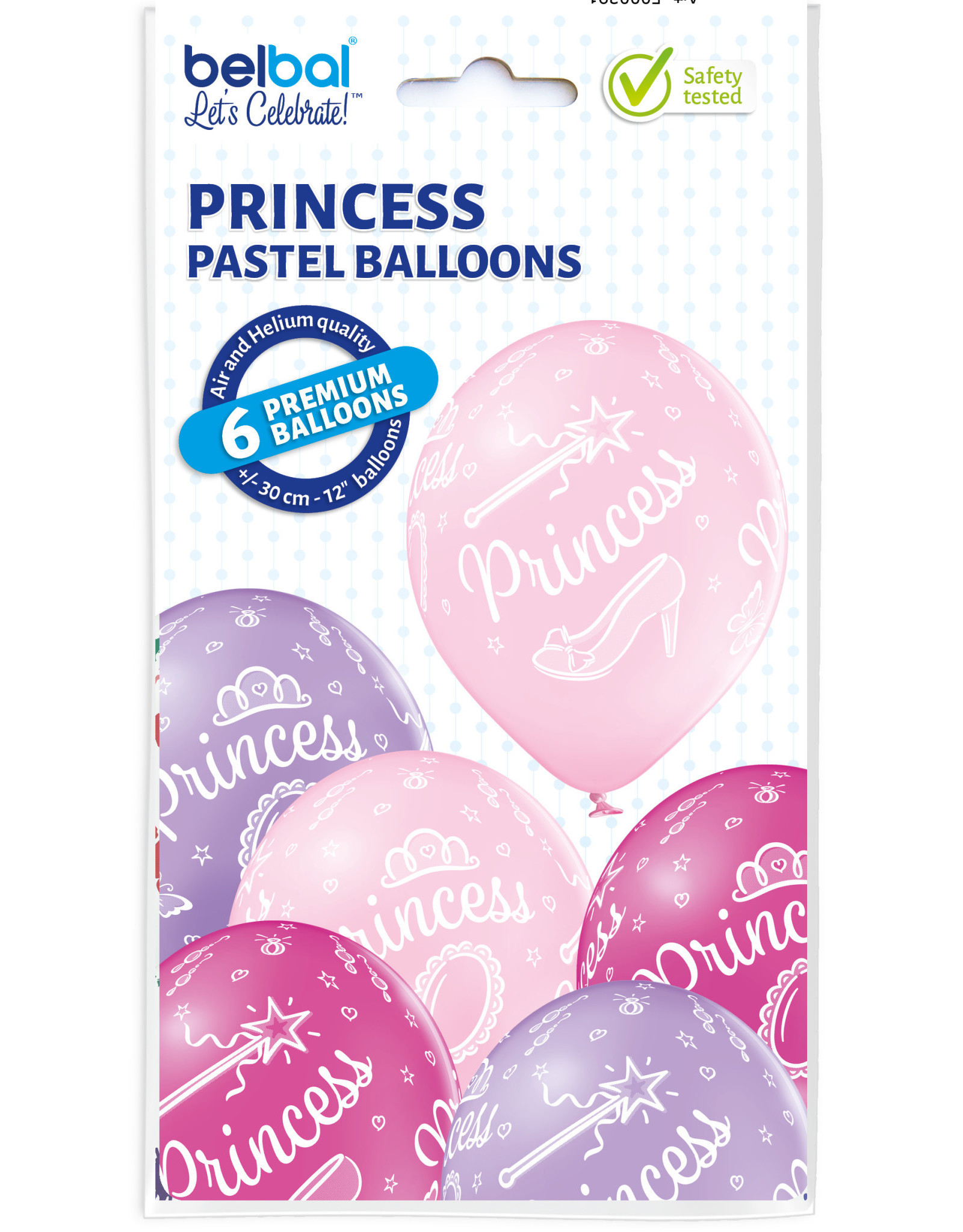 Belbal latex ballon princess 6 stuks