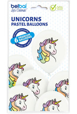 Belbal latex ballon unicorn 6 stuks