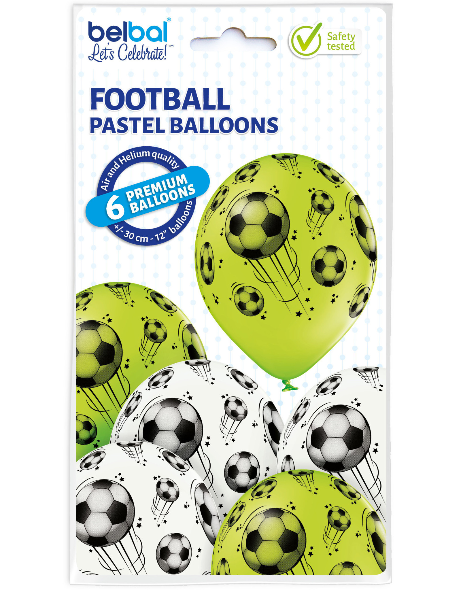 Belbal latex ballon football 6 stuks