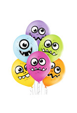 Belbal latex ballon funny monsters 6 stuks