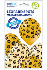 Belbal latex ballon leopard spots 6 stuks