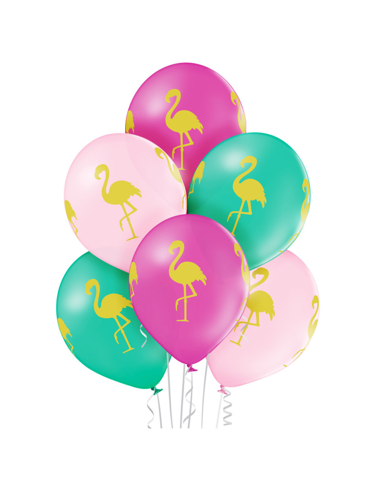 Belbal latex ballon flamingo 6 stuks