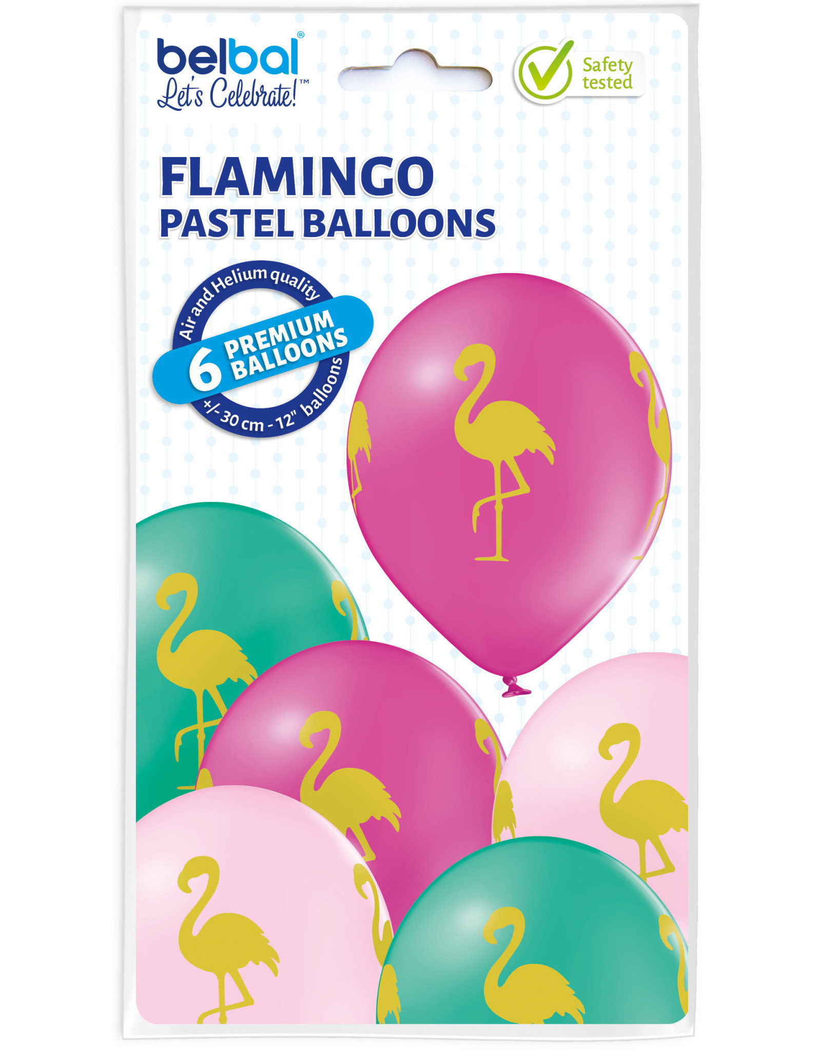 Belbal latex ballon flamingo 6 stuks