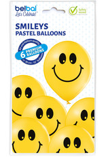 Belbal latex ballon smileys 6 stuks