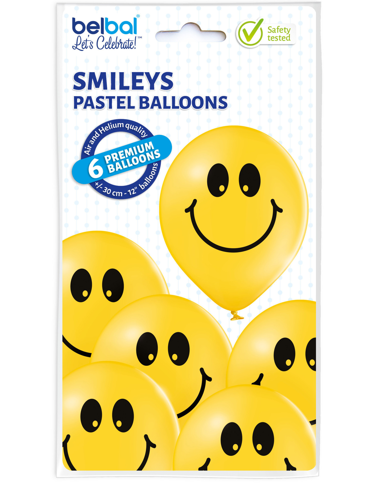 Belbal latex ballon smileys 6 stuks