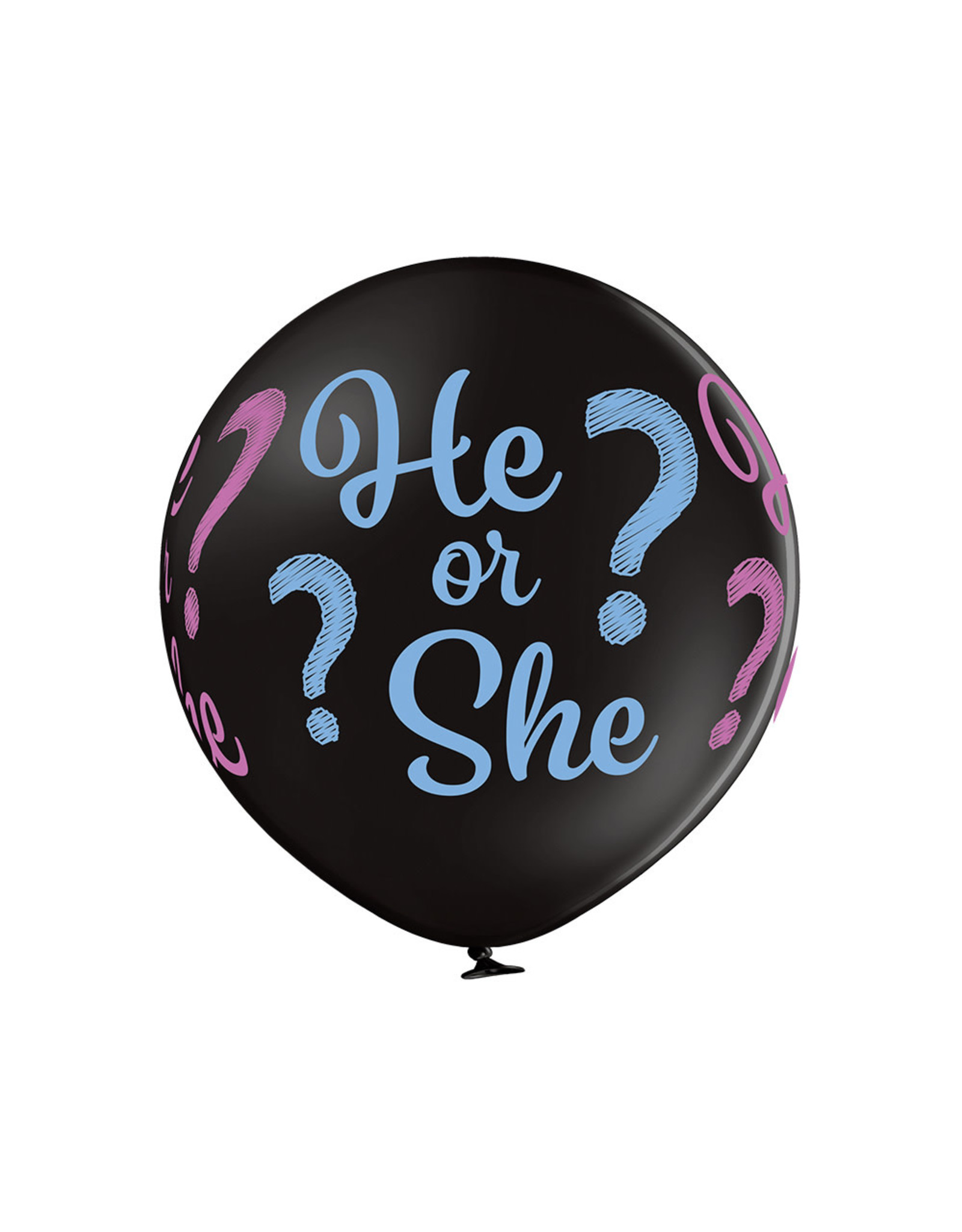 Belbal Gender reveal ballon he or she 60 cm