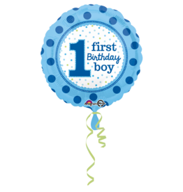Amscan folieballon 1st birthday boy 43 cm