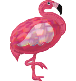 Folieballon supershape flamingo 71 x 83 cm