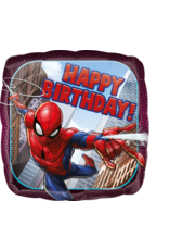 Folieballon spiderman happy birthday 43 cm
