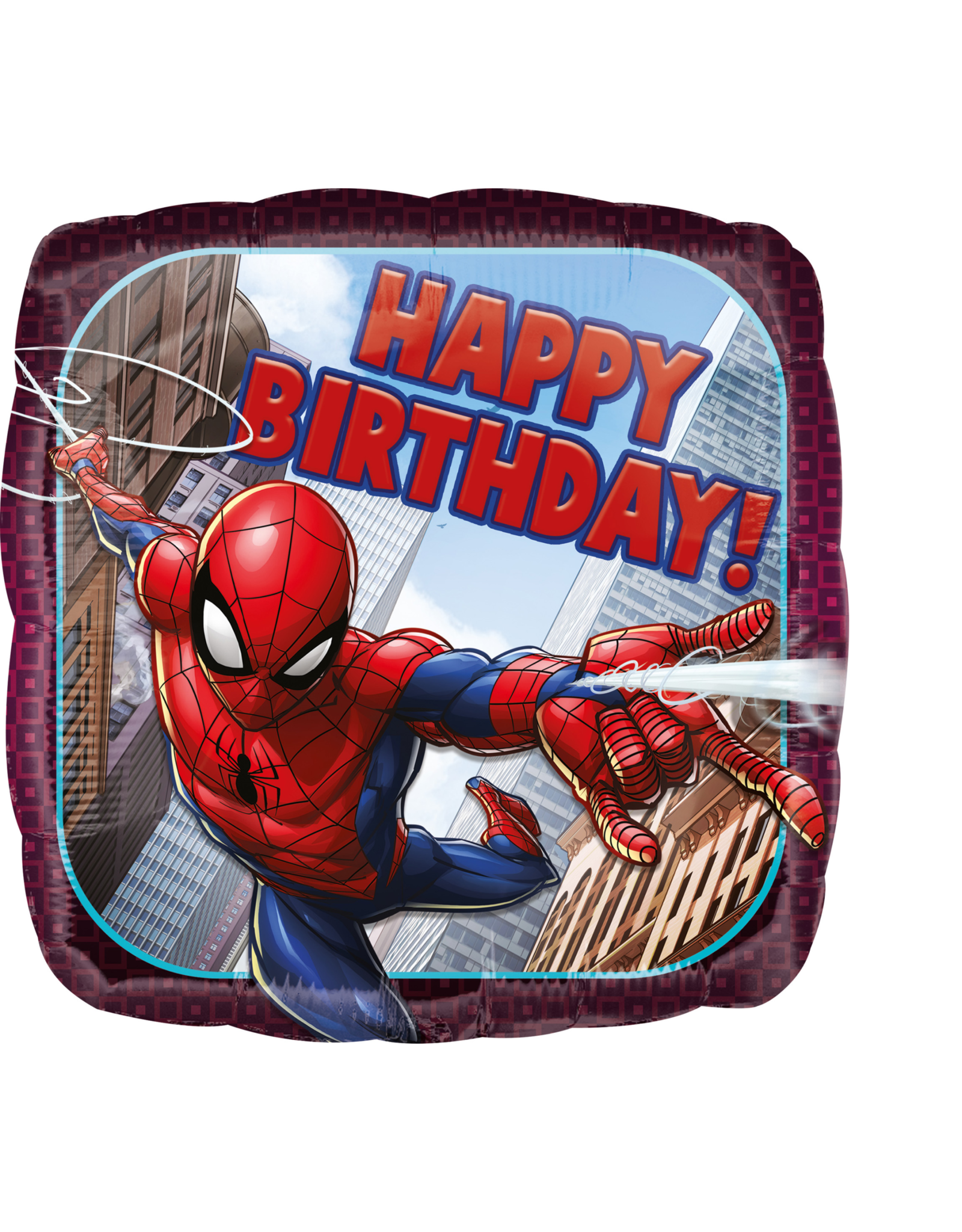 Folieballon spiderman happy birthday 43 cm